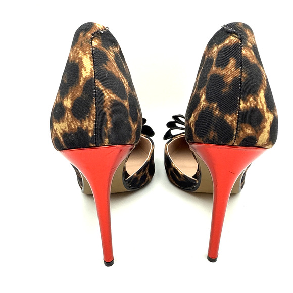 Betsy Johnson Prince Leopard Stiletto Heels Sz 10M - Picture 3 of 8